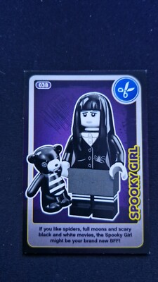LEGO #038 - SPOOKY GIRL - CREATE THE WORLD TRADING CARD - GOTH GIRL 
