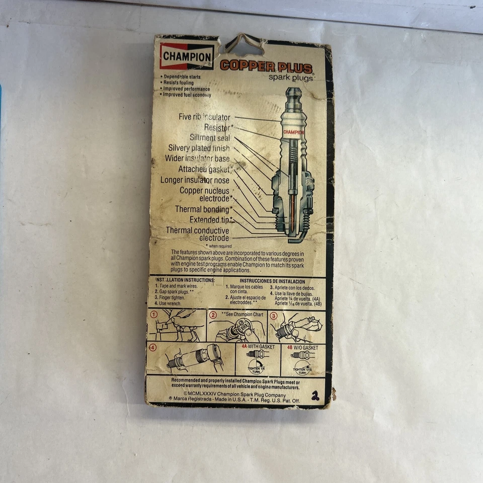 Champion Copper Plus Resistor Spark Plugs RF11YC - Image 2 of 3