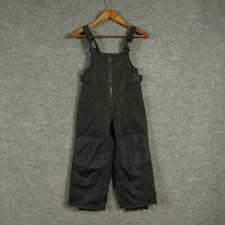 Cherokee Ski Bib Girls Extra Small Black Zip Up with Pockets