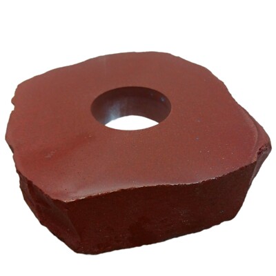 Large Red Jasper Stone Candle Holder  Tea Light Stand Raw Jasper Crystal Decor
