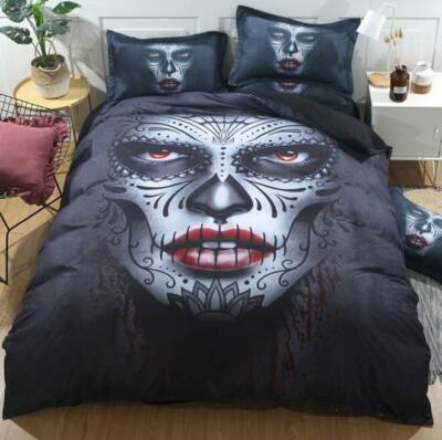 3D Man Face ZHUA2872 Bed Pillowcases Quilt Duvet Cover Set Queen King Zoe