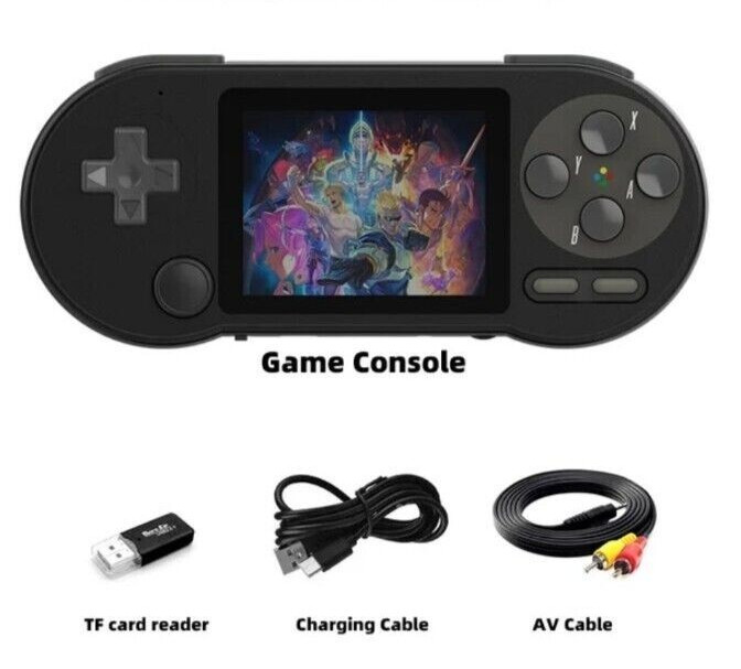 Console Retro SF2000 Nera: CPU Dual-Core, 32GB SD e Schermo IPS HD