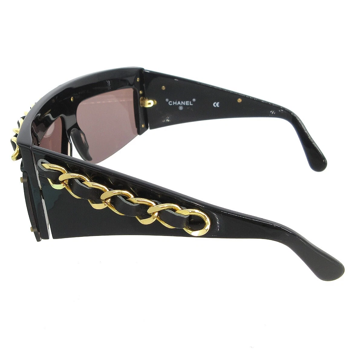 ULTRA RARE! CHANEL CC Chain Sunglasses Black Eyewear 01455 94305 58108