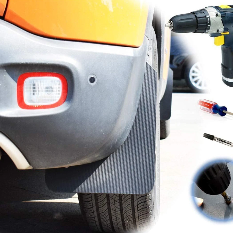 4PC Mud Flaps Splash Guards Mudguards Mudflaps Carbon For Land Rover Range Rover Foto 4 de 4