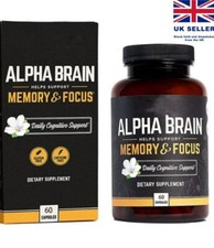 Alpha Brain Memory & Focus Capsule Cognitive Supplement Men&Women Nootropic 2025