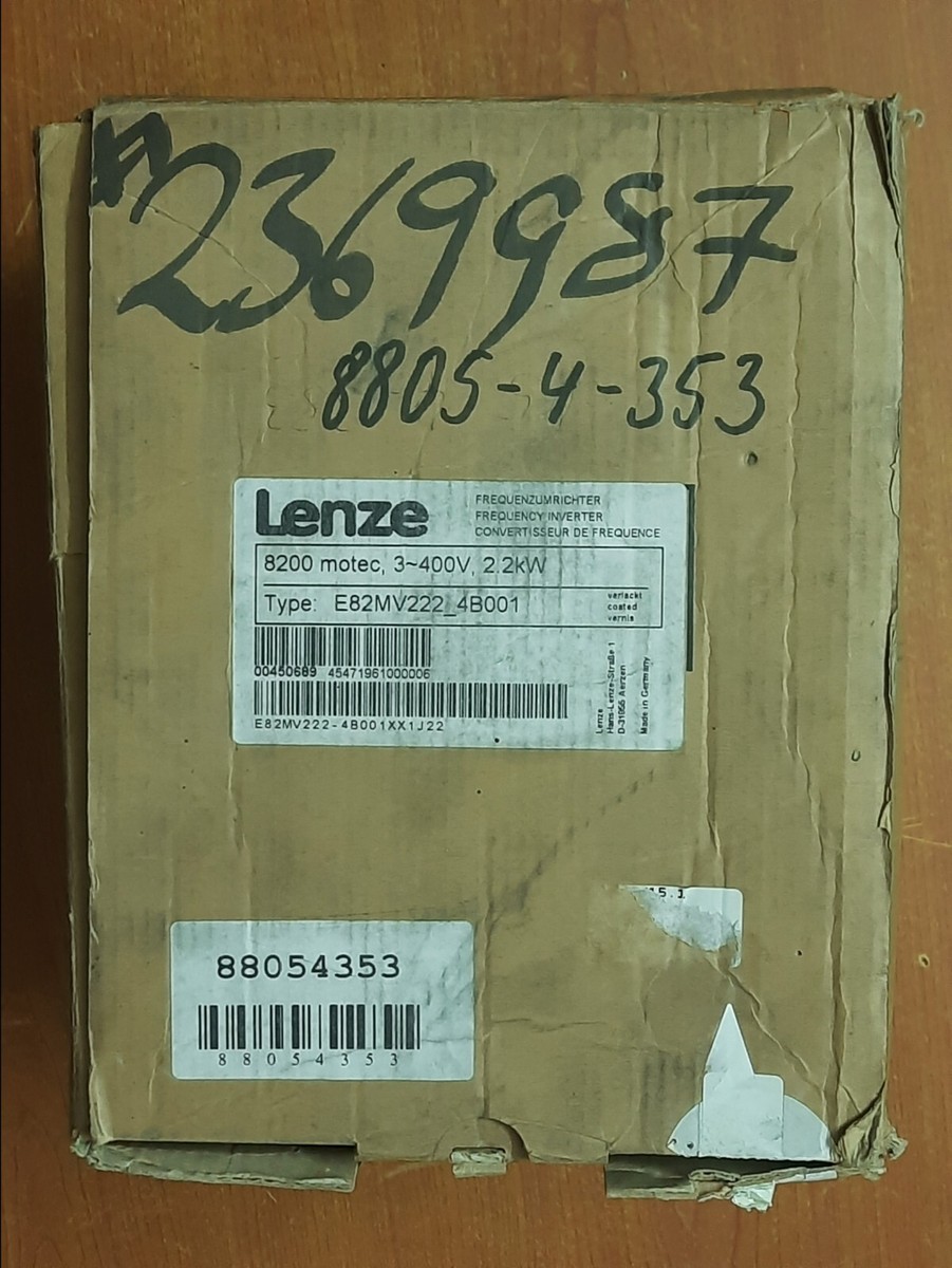 Lenze 8200 Motec inverter 2.2 Kw. - Type: E82MV222_4B001 - New in