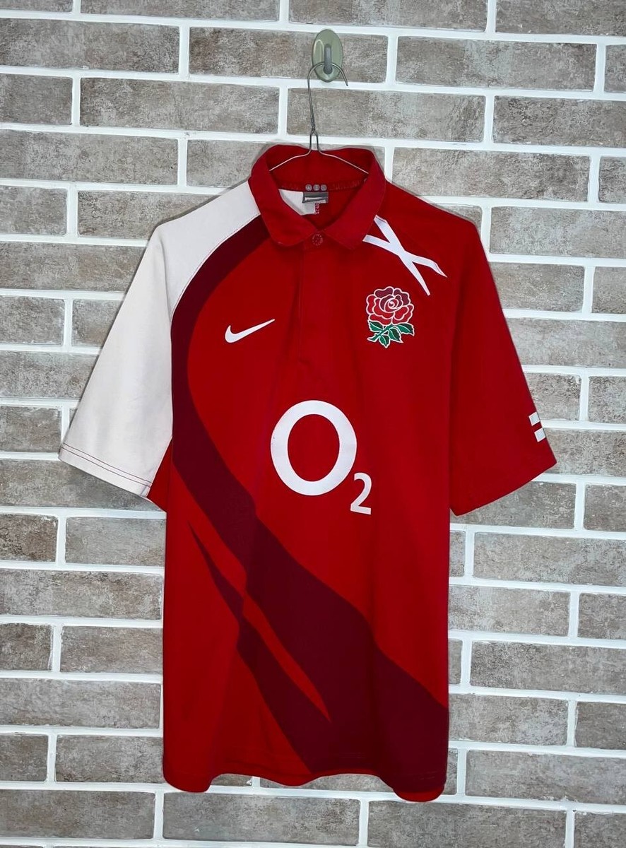 Nike イングランド代表 ラガーシャツ　ユニフォーム　L レッドローズ Nike Rugby Shirt Jersey England Size L Red Mens | eBay