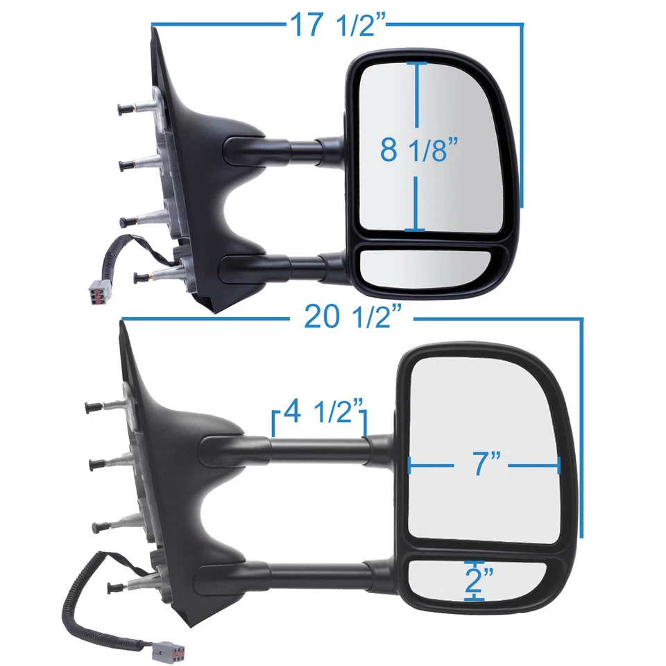 09-14 Ford Econoline Van Extendable Towing Mirror RH Power 61203F Foto 3 de 3