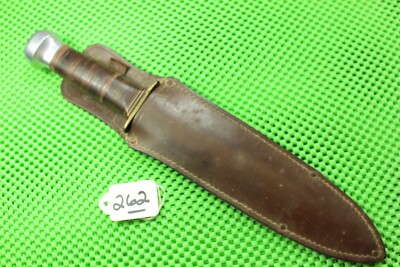 Marbles Gladston, Mich. Two Line Stamp IDEAL Knife 11'' OAL Alum. Pommel Ref #262