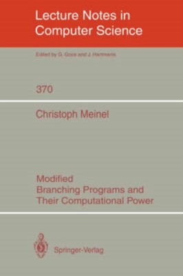 Meinel - Modifizierte Verzweigungsprogramme und ihre Rechenleistung - N - N555z