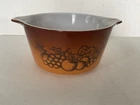 Vintage Pyrex Old Orchard 473 1 Quart Round Casserole Dish