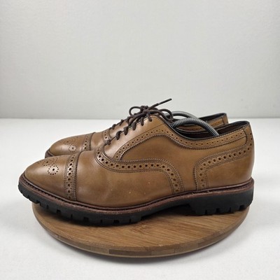 Allen Edmonds Strand Shoes Mens Size 11.5 EEE Brown Oxford Cap Toe Dress