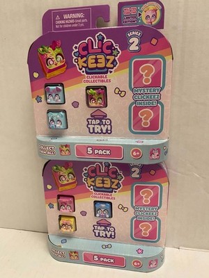 Clickeez 5-Pack Collectible Character Keyboard Keys Click Fidget Toys LOT OF 2