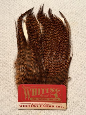 Whiting Farms Bugger Pack Grizzly Dyed Burnt Orange 109-SH-E-L