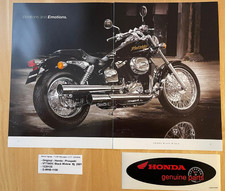 Brochure + adesivo_Honda_VT750 DC_Black Widow_anno_2001_chopper_cruser_custom