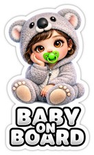 Baby on Board - Kind im Auto Autoaufkleber Fenster Sticker 15x9 cm Mädchen