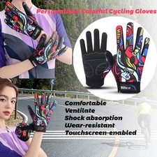 Skiing Gorgeous Breathable Cycling Gloves Anti-Slip Full Finger Gloves Bicycling