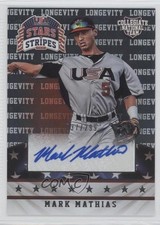 2015 Panini Stars and Stripes Longevity Signatures 37/299 Mark Mathias Auto 0w8