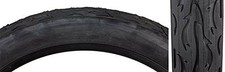 Sunlite Cruiser Flame Tires, 24" x 3.0", Black/Black