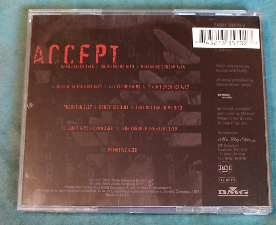 CD Accept Predator - Bild 2 von 3