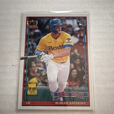 Topps 2026 Series 1 1991 Topps Baseball Roman Anthony Red Sox Rookie #T91-71