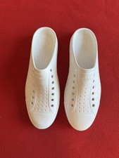 Native Jefferson Sugarlite Clog Shell White Shoes Waterproof Slip On Size M7/W9