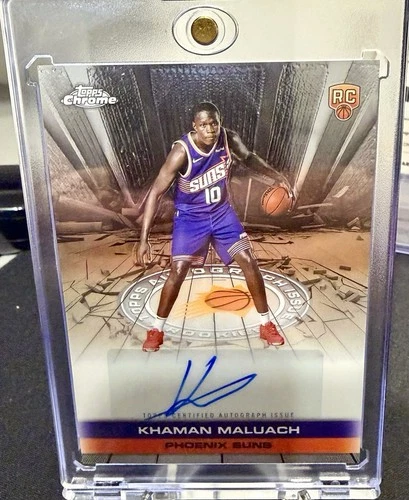 Khaman Maluach Rookie Auto #TAIR-KM Suns 2025-26 Topps Chrome (RC) AU