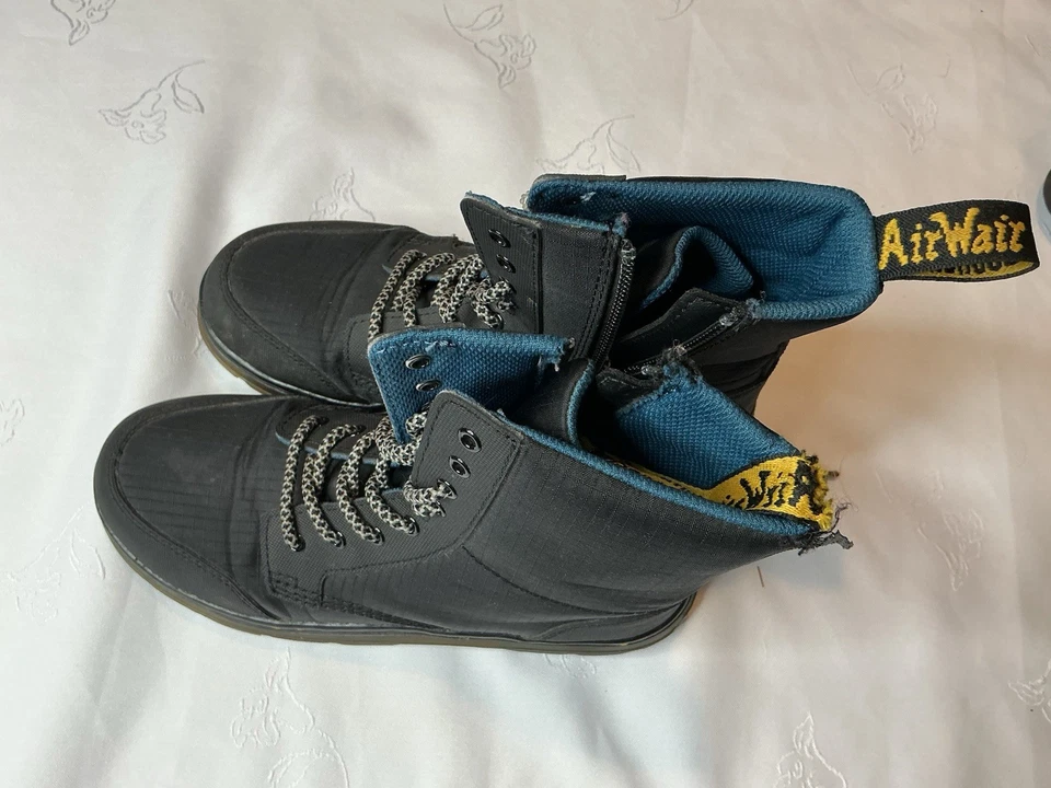 Ботинки Dr. Martens Doc Combs J боевые на шнуровке 36 на молнии черные мужские 4 женские 5 - Изображение 2 из 4