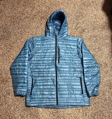 Patagonia Ultralight Down Hoody Mens XXL Blue Goose Down Jacket Lightweight 