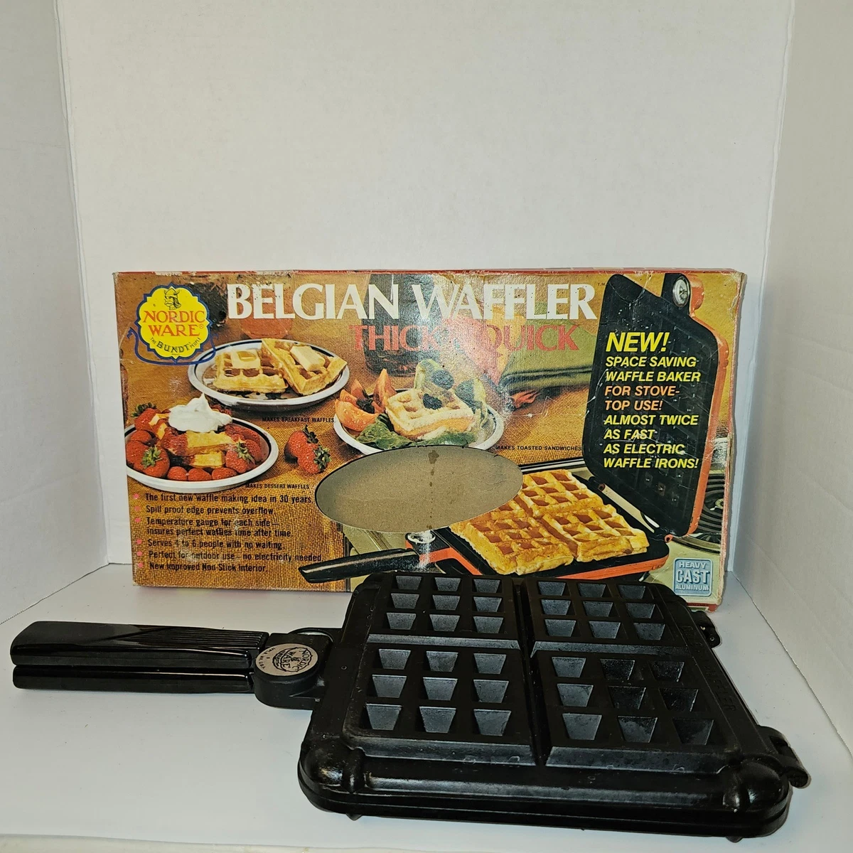 NORDIC WARE BELGIAN WAFFLER ワッフルメーカー Original Stovetop Belgian Waffler | Cast Aluminum Cookware