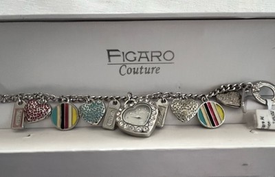 Figaro Couture watch Heart charm bracelet-