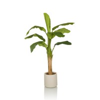 Kunstpflanze Im Topf Groß Banane Kunstbaum 150 Cm KüNstliche Pflanze Deko