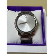 Movado Bold 3600260 Stainless Mesh 44mm Slim Mens Watch 
