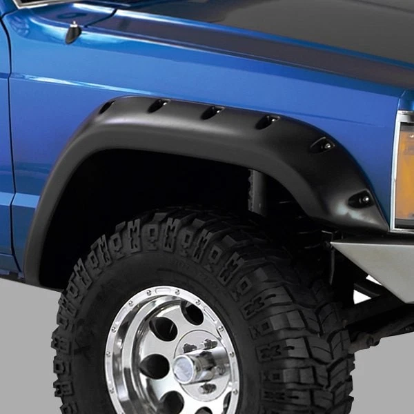 For Jeep Cherokee 84-01 Cut-Out Matte Black Front & Rear Fender Flares Foto 2 de 4