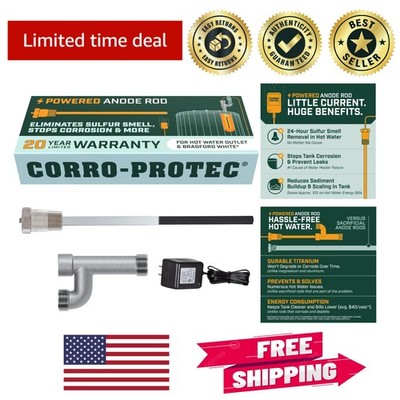 Energy-Efficient Anode Rod for Water Heaters - Protect Against Odors & Corrosion