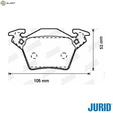 BRAKE PAD SET DISC BRAKE 571947J FOR MERCEDES-BENZ V-CLASS VITO/Van/Bus 2.1L