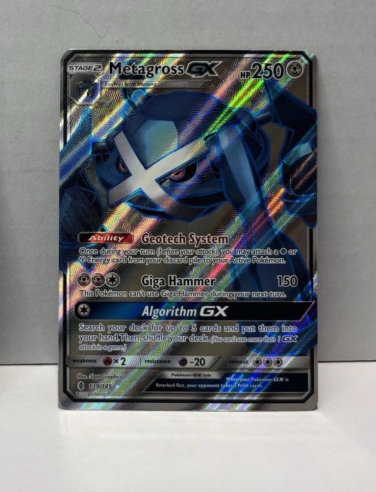 Pokemon TCG Metagross GX 139/145 Guardians Rising Ultra Rare