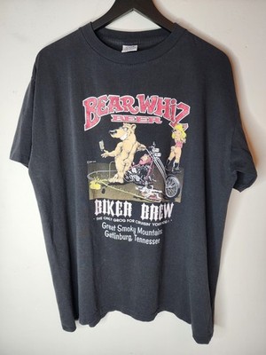 Vtg NWT 1990 Bear Whiz Biker Brew Single Stitch T shirt Size XL Funny Crude 90s