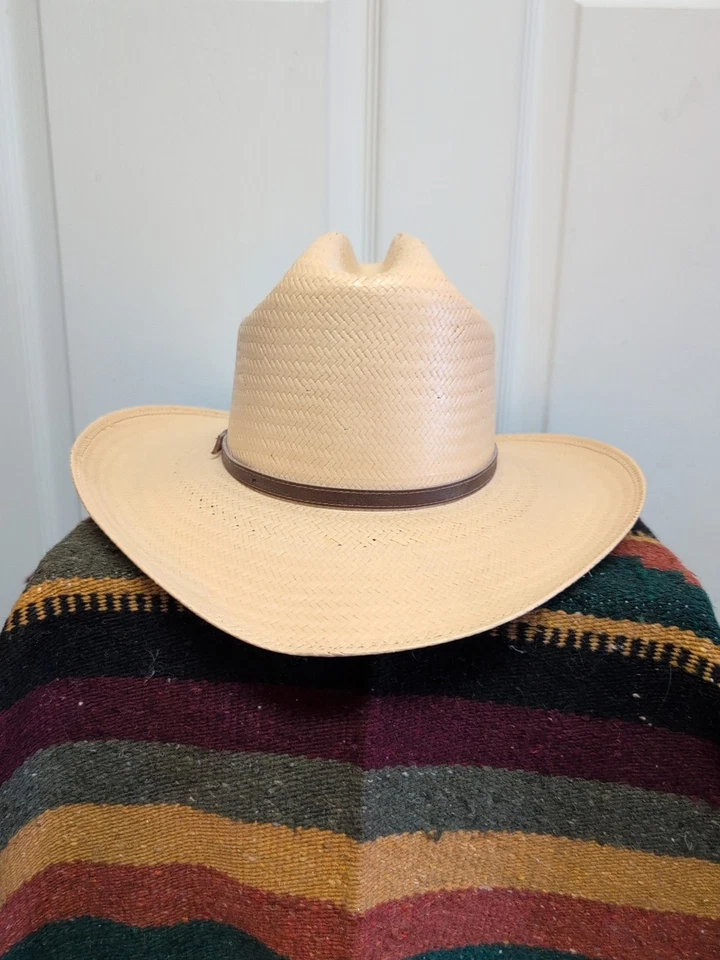 Wrangler Summer. Vaquero. Sombrero 10 X Talla 7 Western Cuero Hat Band  Foto 3 de 4
