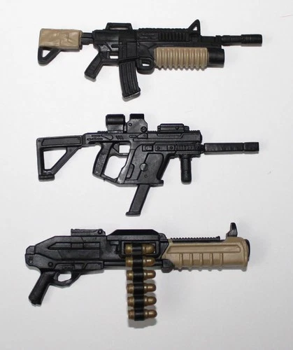 PURGE 838 Sgt. Slaughter Guns Weapons Lot GIJOE CLASSIFIED SERIES 6" Scale 1/12