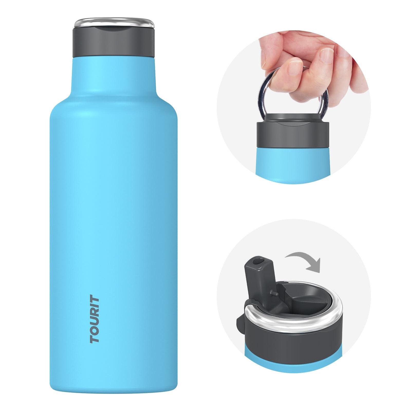 With Straw & Handle, Double Wall ...