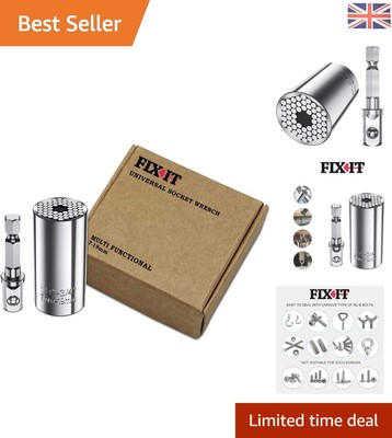 Kompakter und tragbarer 7-19 mm Universal Steckschlüssel - Ideal für Männergeschenke