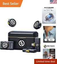 Professional Wireless Microphone for Streaming Vlogging - 2TX 3RX Set