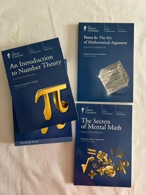 Great Courses - MATHEMATICS - 3 titles Course Guidebooks only