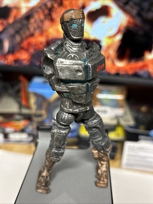 Rare REAL STEEL Atom figure 5'' Series 2 JunkYard Atom Missing Arms Parts/Repair