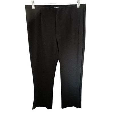 JM Collection  Knit Pull-On Pants Side Hem Slits Stretch Petite Large