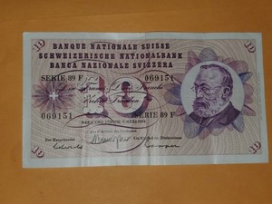 Switzerland 10 Francs, Year 1973 EF