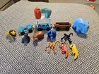Vintage 1984 Fisher Price Zoo #916 Replacement Lot Animals & Train Little People