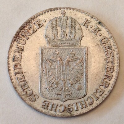 ~ 1849 Austria Hungary  Franz Josef Silver 6 Kreuzer - Choice Uncirculated Unc