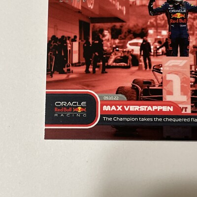 2022 Topps Now F1 62 MAX VERSTAPPEN RED BULL ORACLE WINS JAPANESE
